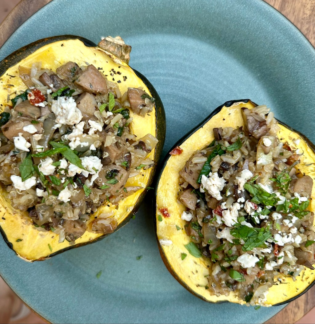 Autumn Stuffed Acorn&nbsp;Squash