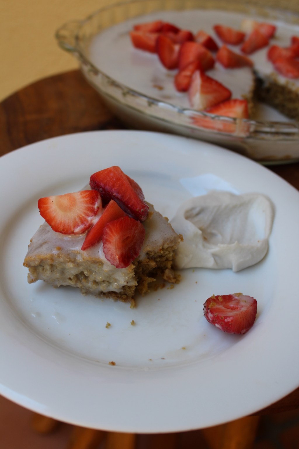Spiced Almond Cake with Strawberries & Coconut Cream&nbsp;(Gluten-Free)